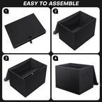 Bagnizer Large 17" 42 Quarts Collapsible Stackable Storage Bins - Image 3