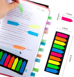 Golcellia Fluorescent Translucent Sticky Note Flags, Arrow Sticky Notes - Image 2