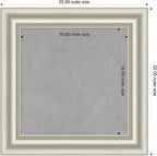 Amanti Art Silver Framed Magnetic Board 22x22 Small Vision Board - Image 2