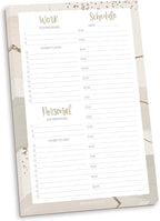 bloom daily planners Timed Work & Personal To Do List Planning Pad by bloomdailyplanners