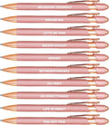 10pcs Inspirational Quotes Rose Gold Pens Set Fashion Design Novelty Pens Funny by Unknown