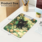 Luminzo Plastic Cute Clipboard Low-Profile Metal Clip, A4 Letter Size 9 x 12.5 - Image 2