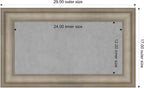 Amanti Art Silver Framed Magnetic Board 17x29 Small Vision Board - Image 3