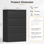 Bestoo 4-Drawer File Cabinet - Image 3