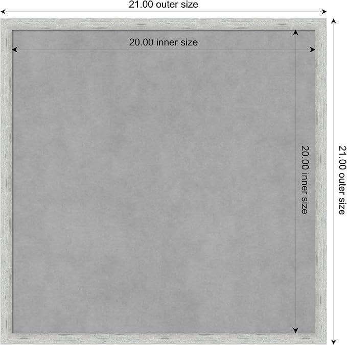 Amanti Art Silver Framed Magnetic Board 21x21 Medium Vision Board - Image 4