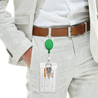 Fushing 20Pcs Retractable ID Badge Holders ID Badge Reels - Image 5