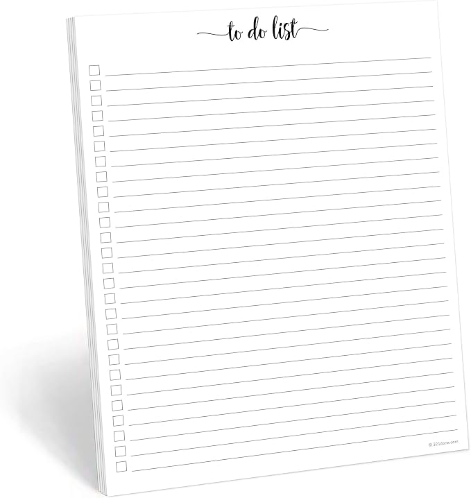 321Done To Do List Notepad by 321Done