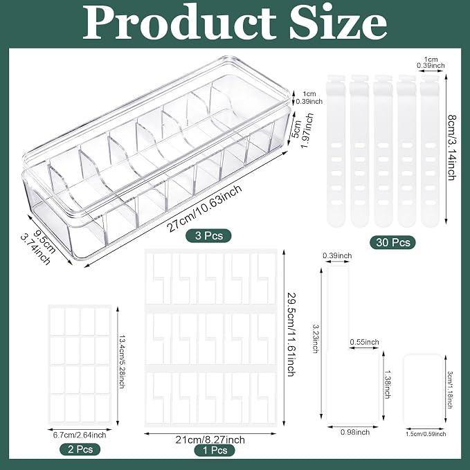 Cable Organizer Box with Lid, Charger Organizer - Image 2