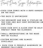 Wood front door sign Wood sign Home decor Welcome sign Sign - Image 6