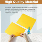 Silunkia 100 Sheets Yellow Cardstock 8.5 x 11 Scrapbooking Paper, 200gsm/75lb - Image 4