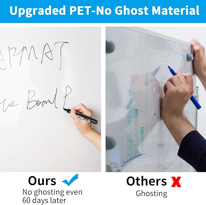AFMAT Whiteboard Sticker, 17.3" x 78" Dry Erase Contact Paper, Stain-Proof & - Image 2