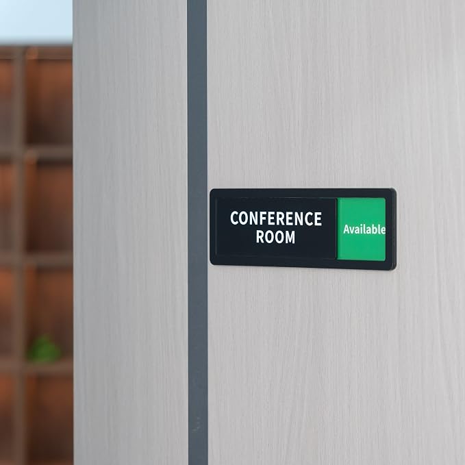 Conference Room Office Door Sign Do Not Disturb, Versatile In-Use/Available - Image 6
