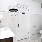 Powder Room Sign Sticker for Business and Home，Self-adhesive Cute Powder Room - Image 7