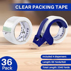 RAZCC Clear Packing Tape, 36 Rolls Heavy Duty Packaging Tape - Image 2
