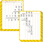 8 Packs Division Whiteboards, Double Sided Dry Erase Board Writable and by SpriteGru