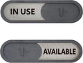 GEEKBEAR In Use Available Slider Door Sign by GEEKBEAR