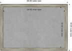 Amanti Art Silver Framed Magnetic Board 18x26 Medium Vision Board - Image 3