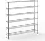 Regal Altair 14" Deep x 72" Wide x 74" Height Wire Shelving Kit | 6-Tier | NSF by Regal+Altair