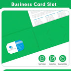 Two Pocket Folders, PANDRI 30 Pack 2 Pocket Folders, Letter Size Paper File - Image 5