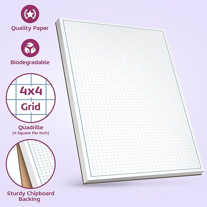 Graph Paper Pad for Blueprint Drawings, Engineering Drawing, and Planning - Image 4