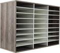 TQVAI Wood Literature Organizer, 27 Slots Hold 13500 Sheets A4 Papers, Wooden by TQVAI