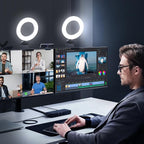 2Packs-Ring Light for Computer Laptop, Video Conference Lighting kit for Zoom - Image 2