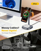 25W Qi2.2 Fast Wireless Charger Stand - Image 2