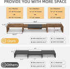 WESTREE Triple Dual Monitor Stand Riser, Extra Long Monitor Stand - Image 4