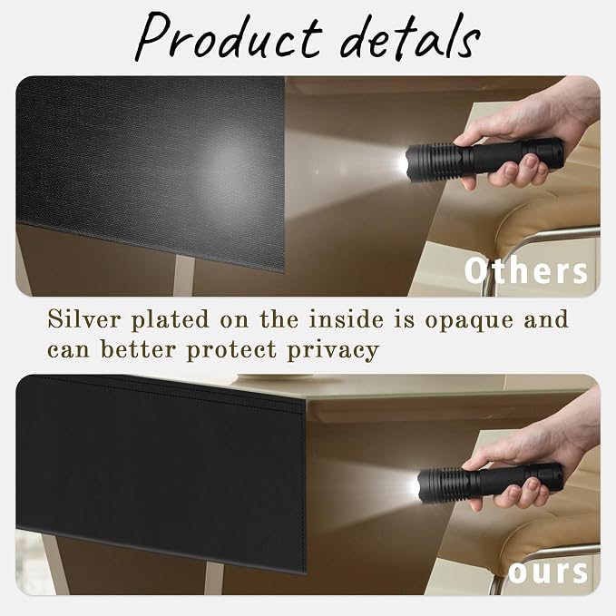 EcoBrisa 48" Under Desk Privacy Panel Self-Adhesive Modesty Panel Stand Up Desk - Image 7