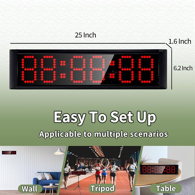 Large LED Display Digital Race Timer Clock - Image 5