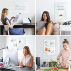 Magnetic Glass Whiteboard for Wall, Large Frameless White Board for Home and - Image 8