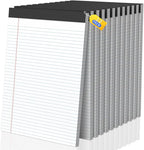 Legal Pads 8.5 X11, Narrow Ruled Notepads, 12 Pack, 50 Sheet/Pad, Tear Off by Glyanlee
