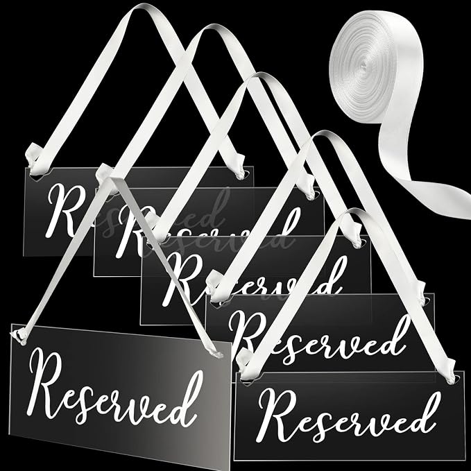 Yookeer 6 Pieces Reserved Signs by Yookeer