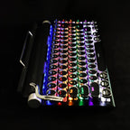 Adventurers Typewriter Style Retro Mechanical Keyboard LED Backlight 83 Keys - Image 6