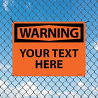 Custom OSHA Style Warning Sign 18" x 24" Aluminum Sign, Customizable "Your Text - Image 3