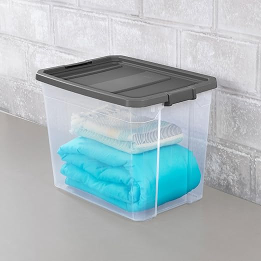 Sterilite 16-Pack Modular Stacker Box, Durable Clear Plastic Storage Bins - Image 5