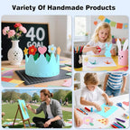 Cardstock 8.5 x 11, Thick Printer Paper 75 lb/200 gsm, 40 Sheets Card Stock Blue - Image 6