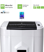 Aurora AU120MB 120-Sheet Auto Feed High Security Micro-Cut Paper Shredder / 30 - Image 2