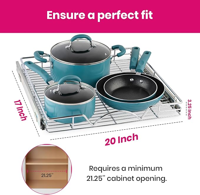 HOLDN’ STORAGE Pull Out Cabinet Organizer - Image 3