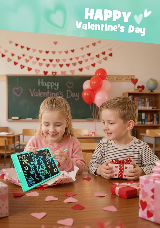 TEKFUN Kids Toys 10Inch LCD Writing Tablet, Mess Free Coloring Doodle Board - Image 8
