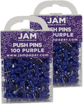 JAM PAPER Colorful Push Pins by JAMPaper