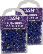 JAM PAPER Colorful Push Pins by JAMPaper