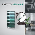 SUPEASY 11-Tier Wall File Organizer, Hanging Wall Files - Image 6