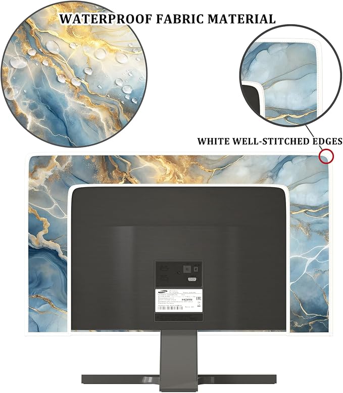 Baocicco Gold Blue Waterproof Screen TV Cover 58, 60 Inch Modern Full Body - Image 3