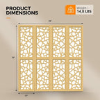 VINGLI 70'' H Room Divider, Non-Woven Fabric Privacy Screen, Indoor Partition - Image 3