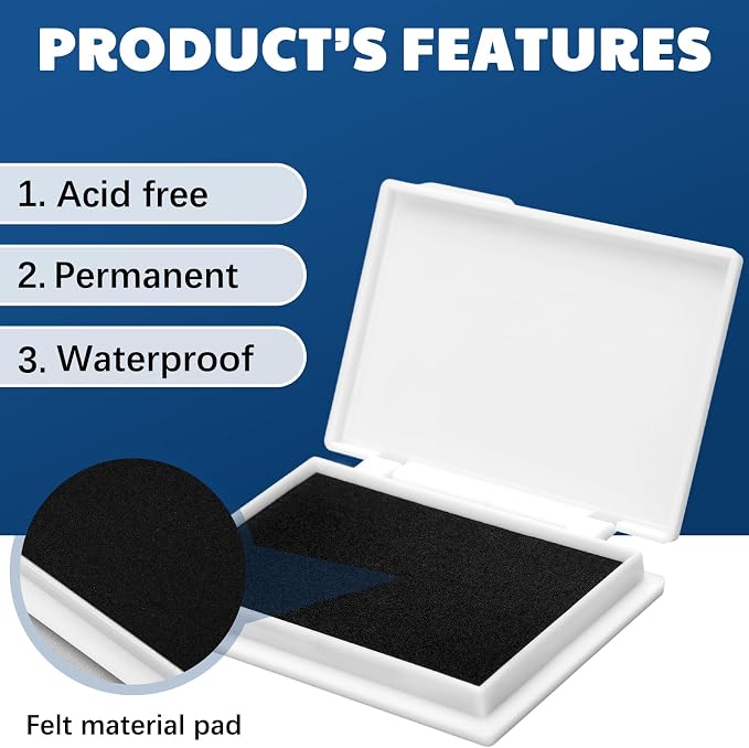 MotiMind 4 Pcs Archival Pigment Waterproof Ink Pad - Image 3