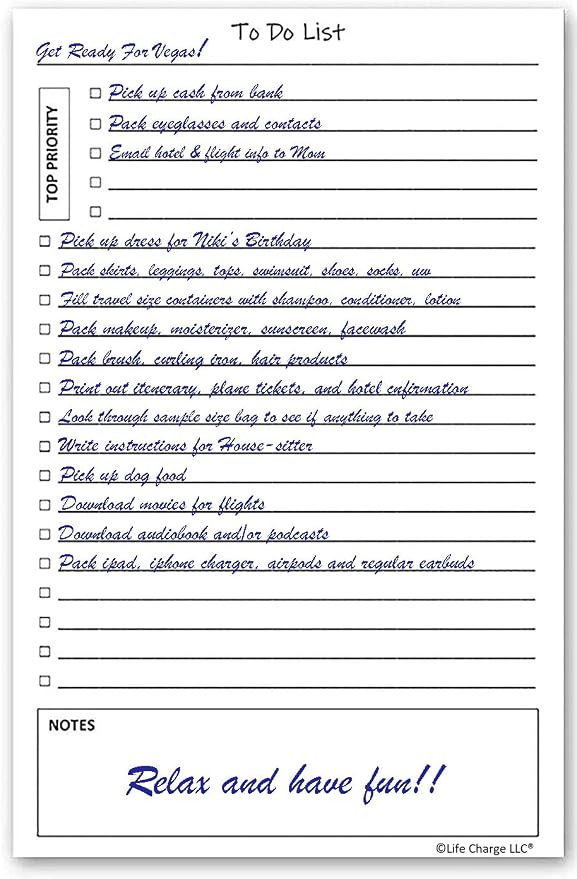 TO DO List Notepads Planner Pads. ToDo Checklist w/Priority & Note Sections. - Image 2
