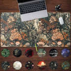 Boho Aesthetic Desk Mat Wildflowers Large Mouse Pad Gaming Pad, XXL Keyboard - Image 2