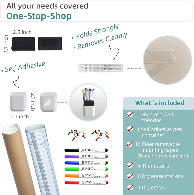 Large Dry Erase Wall Calendar - Image 3