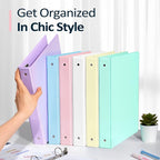 BinderX Extra Durable 3 Ring Binder, Round Ring 2 Inch Binders, Fits 450 Sheets - Image 7